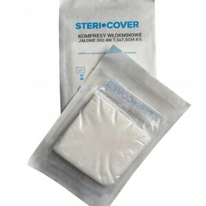 Tampon steril nețesut 4W 7.5*7.5cm 2 buc în blister